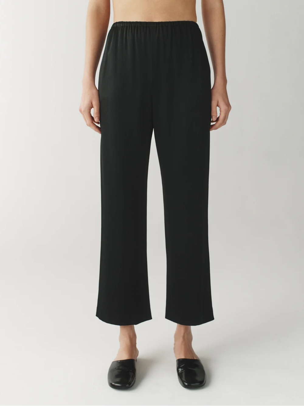 ATTERSEE Satin Cocktail Pant - Black